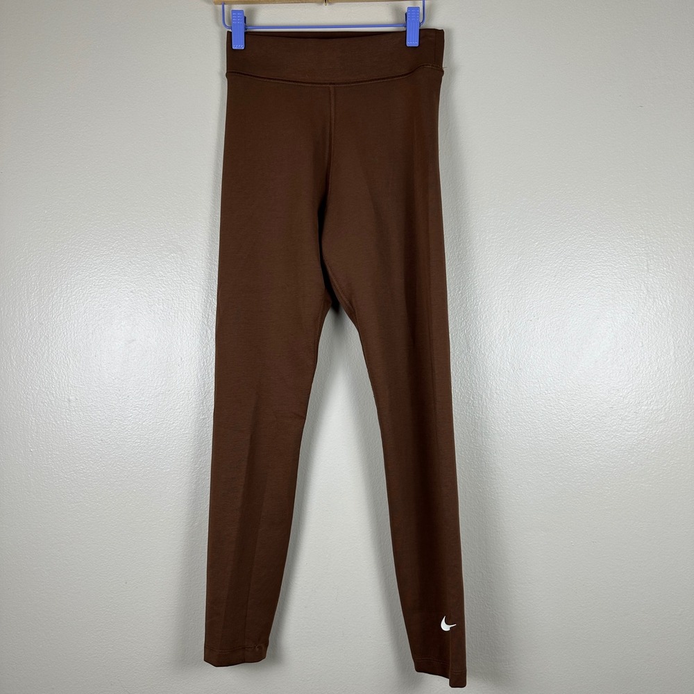 Nike Women's XS Leggings Brown High Rise 7/8 Length Workout Athleisure NEW